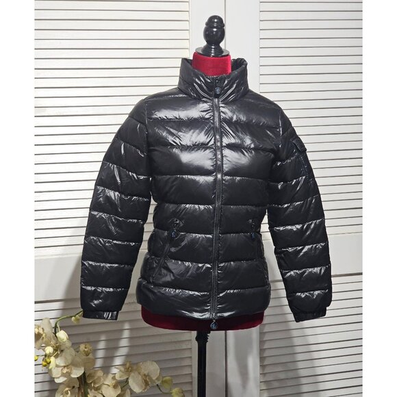 Moncler Women's Black Nylon Down Short Jacket Authentic Tag Size 1 Small 2978 - Picture 2 of 16